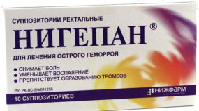 Свечи Нигепан при геморрое: инструкция и противопоказания
